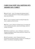 CASBO EXAM SCRIPT 2026 QUESTIONS WITH ANSWERS 100&percnt; CORRECT
