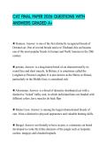 CAT FINAL PAPER 2026 QUESTIONS WITH ANSWERS GRADED A&plus;