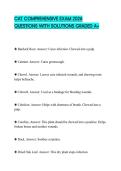 CAT COMPREHENSIVE EXAM 2026 QUESTIONS WITH SOLUTIONS GRADED A&plus;