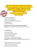 WGU D115 Advanced Pathophysiology Objective  Assessment Comprehensive Resource To Help You  Ace 2026-2027 Includes Frequently Tested  Questions With ELABORATED 100&percnt; Correct  COMPLETE SOLUTIONS  Guaranteed Pass First Attempt&excl;&excl;  Current Update&excl;&excl;