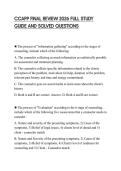 CCAPP FINAL REVIEW 2026 FULL STUDY GUIDE AND SOLVED QUESTIONS