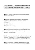 CCC MODULE COMPREHENSIVE EXAM 2026 QUESTIONS AND ANSWERS 100&percnt; CORRECT