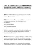 CCC MODULE 4 POST TEST COMPREHENSIVE EXAM 2026 SOLVED QUESTIONS GRADED A&plus;