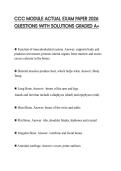 CCC MODULE ACTUAL EXAM PAPER 2026 QUESTIONS WITH SOLUTIONS GRADED A&plus;
