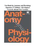 Test Bank for Anatomy and Physiology Openstax 2nd Edition &vert; All Chapters Covered &vert; Brand New Version&excl;