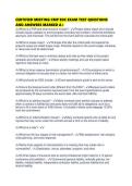 CERTIFIED MEETING CMP EOC EXAM TEST QUESTIONS AND ANSWERS MARKED