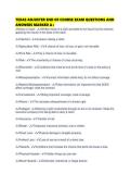 TEXAS ADJUSTER END OF COURSE EXAM QUESTIONS AND ANSWERS MARKED