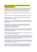 TEXAS ADJUSTER 2026 TEST PAPER QUESTIONS AND ANSWERS MARKED