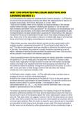 MISY 5360 UPDATED FINAL EXAM QUESTIONS AND ANSWERS MARKED