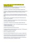 PC 832 LATEST 2026 TEST PAPER QUESTIONS AND ANSWERS MARKED