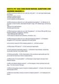 DAVITA PCT 2026 CORE EXAM MANUAL QUESTIONS AND ANSWERS MARKED