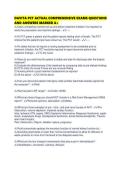 DAVITA PCT ACTUAL COMPREHENSIVE EXAMS QUESTIONS AND ANSWERS MARKED
