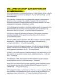 QABA LATEST 2026 STUDY GUIDE QUESTIONS AND ANSWERS MARKED