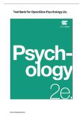 OpenStax Psychology 2e Test Bank &ndash; Complete Chapter-by-Chapter MCQs with Answers & Explanations Included New 2026&excl;&excl;&excl;