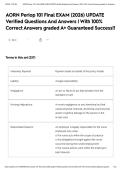 AORN Periop 101 Final EXAM &lpar;2026&rpar; UPDATE Verified Questions And Answers &vert; With 100&percnt; Correct Answers graded A&plus; Guaranteed Success&excl;&excl;