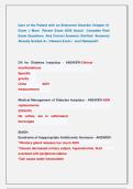 Care of the Patient with an Endocrine Disorder Chapter 51   Exam &vert;&vert; Most  Recent Exam 2026 Actual  Complete Real   Exam Questions  And Correct Answers &lpar;Verified  Answers&rpar;  Already Graded A&plus; &vert; Newest Exam &vert;  Just Released&excl;&excl;