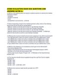 AFSRB EVALUATION EXAM 2026 QUESTIONS AND ANSWERS RATED A&plus;