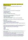 AFSRB UPDATED 2026 EXAM SCRIPT QUESTIONS AND ANSWERS RATED