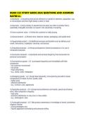 BUAD 332 STUDY GUIDE 2026 QUESTIONS AND ANSWERS RATED 