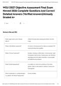 WGU D027 Objective Assessment Final Exam Newest 2026 Complete Questions And Correct Detailed Answers &lpar;Verified Answers&rpar;&vert;Already Graded A&plus;