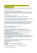 NUR 4290 CORE EXAM 2026 TEST QUESTIONS AND ANSWERS RATED