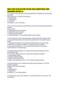 NUR 4290 EVALUATION EXAM 2026 QUESTIONS AND ANSWERS RATED