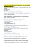 NUR 4290 COMPREHENSIVE EXAM 2026 QUESTIONS AND ANSWERS RATED