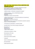 NUR 4290 FINAL EXAM 2026 ACTUAL QUESTIONS AND ANSWERS RATED