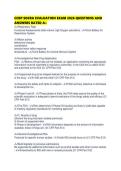 CCRP SOCRA EVALUATION EXAM 2026 QUESTIONS AND ANSWERS RATED