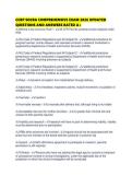 CCRP SOCRA COMPREHENSIVE EXAM 2026 UPDATED QUESTIONS AND ANSWERS RATED