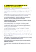 TX PRENEED FUNERAL FINAL EXAM 2026 ACTUAL QUESTIONS AND ANSWERS RATED