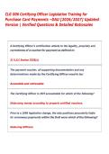 CLG 006 Certifying Officer Legislation Training for  Purchase Card Payments &ndash;DAU &lbrack;2026&sol;2027&rsqb; Updated  Version &vert; Verified Questions & Detailed Rationales