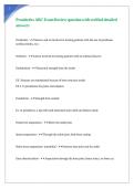 Prosthetics ABC Exam Review question with verified detailed answers