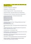 AQA ECONOMICS A STUDY GUIDE 2026 QUESTIONS AND ANSWERS RATED