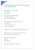 General Prosthetic Questions for ABC Written Exam with accurate detailed solutions