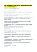 AQA ECONOMICS A EVALUATION 2026 EXAM QUESTIONS AND ANSWERS RATED