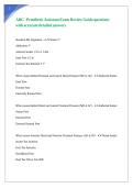 ABC - Prosthetic Assistant Exam Review Guide questions with accurate detailed answers