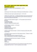 PPCT STUDY GUIDE 2026 EXAM QUESTIONS AND ANSWERS RATED