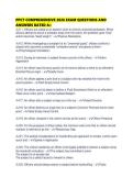 PPCT COMPREHENSIVE 2026 EXAM QUESTIONS AND ANSWERS RATED