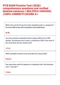 PTCB EXAM Practice Test &lpar;2026&rpar;  comprehensive questions and verified  detailed solutions &lpar; MULTIPLE CHOICES&rpar;  &vert;100&percnt; CORRECT&excl;&excl;&vert;SCORE A&plus;