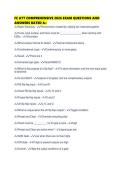 FC ATT COMPREHENSIVE 2026 EXAM QUESTIONS AND ANSWERS RATED