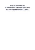 WGU D115 ADVANCED PATHOPHYSIOLOGY EXAM QUESTIONS 2025 AND ANSWERS 100&percnt; CORRECT