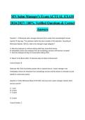 MN Salon Manager's Exam ACTUAL EXAM 2026&sol;2027&colon; 100&percnt; Verified Questions & Correct Answers