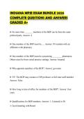 INDIANA MPJE EXAM BUNDLE 2026 COMPLETE QUESTIONS AND ANSWERS GRADED A&plus;