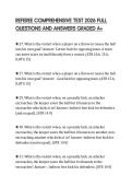REFEREE COMPREHENSIVE TEST 2026 FULL QUESTIONS AND ANSWERS GRADED A&plus;