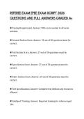 REFEREE EXAM EPEE EXAM SCRIPT 2026 QUESTIONS AND FULL ANSWERS GRADED A&plus;