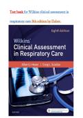 Test bank for Wilkins clinical assessment in respiratory care 8th edition by Huber&comma; Complete Guide&period;&vert;Latest 2026&period;