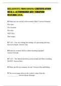 RELATIVITY PROCESSING CERTIFICATION QUIZ & AUTHORIZED KEY VERIFIED SUCCESS 2026&period;