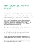 NRNP 6531 EXAM QUESTIONS WITH ANSWERS&period;
