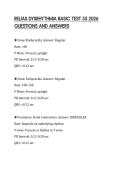 RELIAS DYSRHYTHMIA BASIC TEST 35 2026 COMPREHENSIVE Q&A GUIDE